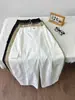 "Estilo montanha" calça de trabalho em fio vazado, calça de perna larga fresca e estilosa, calça casual solta e que afina, de cintura alta, para mulheres