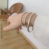 Pulsera de Corazón con Cuentas Redondas para Mujer, Elegante y a la Moda, Nueva Pulsera Sencilla con Diseño Único, Joyería de Moda
