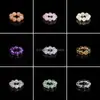 Anel de Pedras Naturais Redondas Série de Acessórios, Acessórios para Pulseira de Pedras Naturais, Acessórios para Pulseira de Cristal DIY, Torcido à Mão