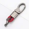 Llavero coche herrajes cuerda tejida metal colgante de alta gama hombres y mujeres parejas cuero de microfibra resistente al desgaste Accesorios Al por mayor