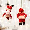 Encantador colgante acrílico de Papá Noel transfronterizo, colgante para coche, colgante acrílico, decoración interior de coche fuente