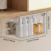 Superventas transfronterizo, sin taladro, caja de almacenamiento tipo cajón, organizador de cosméticos transparente, caja de almacenamiento de cajón para debajo del gabinete