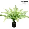 Hojas de helecho artificiales, plantas de helecho, plantas en maceta, flores y plantas artificiales, hojas verdes, plantas para maceteros, decoraciones de paisajismo con temática de bosque