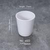 Taza de café de plástico de imitación de porcelana anticaída, taza de leche, olla caliente para hotel, tienda comercial, taza de mesa de melamina blanca, taza de té