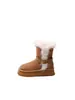 Diseño moderno de hebilla, uso versátil bidireccional, suela gruesa, afelpado, forro de felpa y extra cálido, perfecto para el clima frío, botas de nieve de caña corta, nuevo estilo de invierno para mujer