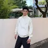 Chaqueta de vuelo blanca deconstruida estilo americano para hombre, cortavientos con cuello alto para exteriores de otoño, chaqueta funcional de trabajo de marca moderna