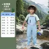 Macacão Impermeável Infantil para Brincadeiras na Água Roupa de Jardim de Infância Equipamento de Praia Garfo para Água Calças de Chuva Crianças Pesca Captura Praia Vadear