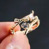 Anillo de Lazo Super Brillante con Circonia Microincrustada para Mujeres Niñas Ins Tendencia Simple Anillo de Dedo de Moda Anillo Abierto Estilo Coreano Celebridad de Internet Joyería de Mano