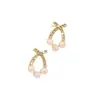 Pendientes Sencillos de Perlas Coreanas Mismo Estilo de Tiktok Versátiles Retro Pendientes al por Mayor Joyería para Mujeres