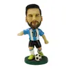 Figura de resina de estrella de fútbol versión Q con cabeza que se balancea, adorno de escritorio para fans, artesanías, suministro para comercio exterior