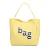 Bolsa de Lona de Grande Capacidade para Mulheres 2026 Novo Estilo Coreano Versátil Estilo Preguiçoso Bolsa de Ombro Bolsa Tote para Estudante Aula Deslocamento