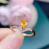 Anel Fanta Natural Puro Prata S925 Banhado Processo de Galvanoplastia Bicolor Cristal Limpo Cor de Fogo Boa Pedra Principal 5*7mm
