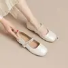 Elegantes y versátiles zapatos de mujer estilo Mary Jane francés, nuevo modelo de otoño 2026, cómodos para los pies, transpirables, de boca poco profunda, zapatos planos de una sola pieza