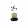 Decoraciones Suaves Candeleros de Madera de Hierro Adornos Decoración de Escritorio Hogar Escandinavo Artesanía Metálica Retro Luz Nocturna LED