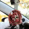 Amante del Dragón Rojo y el Dragón Calavera Regalo para Amante de las Calaveras Decoración Colgante para Coche Colgante para Espejo Retrovisor Accesorios