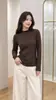 Nuevo Top Base de Cuello Alto Pequeño para Mujer Otoño/Invierno 2026 Tejido de Punto de Alta Elasticidad Amigable con la Piel Capa Interior Top Delgado de Manga Larga