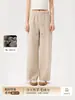 Pantalones de chándal de invierno nuevos para mujer, estilo coreano, tejido grueso, rayas verticales, cómodos, cálidos, holgados, versátiles, casuales, pantalones rectos
