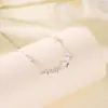 Colar Tichia Borboleta Luz Fluida Foto Real para Mulheres Verão Prata de Lei S925 Luxo Leve Nicho Versátil Elegante Borboleta Cintilante Corrente Clavícula