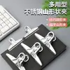 Fabricante de Portatickets de Acero Inoxidable Personalizado Organizador de Papelería Clip Clip para Billetes Clip Pequeño Carpeta de Archivos Clip Metálico Fuerte