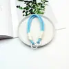Cordón para Teléfono Móvil Combinación de Colores Simple Ins Moderno Cadena de Cuerda de Nylon Trenzada Nudosa Correa de Muñeca Hebilla Doble Cordón de Paracord Anillo de Resorte