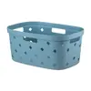 Cesto Grande de Plástico com Padrão Diamante para Roupa Suja Banheiro Balde de Lavanderia Cesto Doméstico para Roupa Suja Balde para Guardar Brinquedos