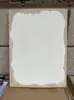 Tablero de Arcilla Mural de Dunhuang 20X 30cm Base de Madera de Tilo Envuelto en Lino Piel de Pared Blanca Irregular Arte de Arcilla Investigación Cultural Estudios Chinos