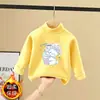 Camiseta Térmica de Cuello Medio para Niña 2026 Nuevo Estilo Ropa Interior para Niños Medianos y Grandes Polar de Doble Cara Camisa Pequeña Ropa de Otoño/Invierno Camiseta Top