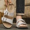 Zapatos para Hombre Amazon Transfronterizos 2025 Verano Nueva Moda Retro Casual Birkenstock Comercio Exterior Zapatillas Ligeras