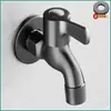 Pistola de Grifo de Latón de Alta Calidad de Apertura Rápida Set de Grifos para Lavadora Color Gris Boquilla para Grifo de Fregadero de Mopa Mediana-Larga Extendida