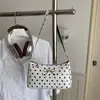 Bolsa de mão quadrada pequena com estampa de bolinhas estilo coreano, nova moda 2026 bolsa de ombro casual, bolsa de ombro feminina elegante e simples