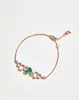 Seiko Versión Tres Calabazas Pulsera Hueca de Diamante Ágata Cornalina Malaquita Pulsera de Piedra Natural para Mujer Lujo Ligero Venta Directa del Fabricante