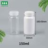 Los fabricantes suministran botellas de plástico de 150 ml, botellas transparentes de PET, botellas de tabletas sólidas medicinales con 40 tapas desgarrables de PE.