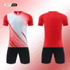 Nuevo conjunto de uniforme de fútbol para niños y adultos, camiseta de manga corta, ropa de entrenamiento para competición estudiantil, camiseta deportiva de secado rápido al por mayor