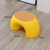 Taburete Pequeño Escolar Perezoso Banco de Plástico Taburete Redondo para Niños Bebé Taburete de Goma Sólida Engrosado Pedal Silla Taburete Bajo
