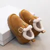 Sapatos Birkenstock Forrados com Fleece para Crianças 2026 Novidades de Inverno Unissex Infantil Quente Pelo Algodão Sapatos de Calçar Antiderrapante Botas de Neve