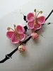 Grampo de Cabelo Borboleta Acessório de Cabelo Sino Crianças Traje Tang Grampo com Franja Traje Antigo Cheongsam Hanfu Acessórios Acessório de Cabelo Flor