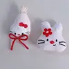 Nuevos y lindos pasadores de pelo de animales de dibujos animados, gato y conejo, hechos a mano en tela con relleno de algodón, accesorios para ropa y materiales para ropa infantil