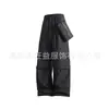 Pantalones Cargo Casuales Sueltos de Moda Tendencia Verano Americano Versátil Japonés Lavado Nuevo para Mujer