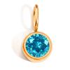 Colgante de piedra de nacimiento transfronterizo accesorios de joyería diy accesorios de acero inoxidable 8mm color diciembre colgante de strass al por mayor