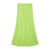 Verano Nuevo Estilo Europeo y Americano Transfronterizo Sexy Ajustado Dama Textura Satén de Seda Falda Larga 5427453