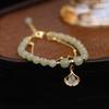 Pulsera Año Nuevo del Dragón 2024 para Mujer Pulsera Imitación Cinabrio Bollo de Dragón Nuevo Estilo Chino Joyería Estilo Chino Año del Dragón
