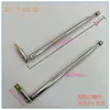 Fábrica en stock precio de suministro directo descuento 590MM de largo siete acero inoxidable radio altavoz antena telescópica de varilla de tracción