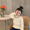 Suéter para Niñas Otoño e Invierno 2025 Suave y Ceroso Cuello Alto Infantil Estilo Occidental Espesado Superior Ropa de Invierno para Bebé Camisa Base Negra