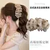 Pinza Banana de Satén con Lunares de Alta Calidad para Mujer, Estilo de Gama Alta, Pinza para Cola de Caballo, Horquilla Vertical, Accesorio para el Cabello