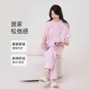 Pijama de Mujer Estilo Japonés, Clase A, Verano 2025 Nuevo Algodón Puro Gasa de Doble Capa Sencillo Manga Corta Cómodo Conjunto de Ropa de Casa para Pareja