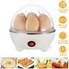 Mini cozedor de ovos multifuncional de camada única para casa branco (capacidade do copo aleatória) Bitola europeia 220v