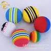 Pelota de esponja de alta densidad de fábrica, accesorios de pistola de masajeador de fascia, pelota de masaje para yoga, pelota arcoíris de EVA