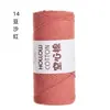 Novo Grupo de Linha de Algodão Leite com Furos Cachecol Chapéu Bolsa de Tricô à Mão Bolsa de Material DIY Linha de Tricô