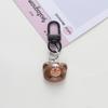 Llavero Cabeza de Oso Animal Funda Protectora para airpods Estuche para Auriculares Colgante Correa de Muñeca Cordón Funda para Teléfono Móvil Decoración Colgante