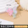 Presilha Acrílica Borboleta Estilo Ins em Estoque, Presilha de Coração Rosa de PP, Presilha Cauda de Andorinha para Testes, Presilha de Foto, Presilha de Canto Dupla Face